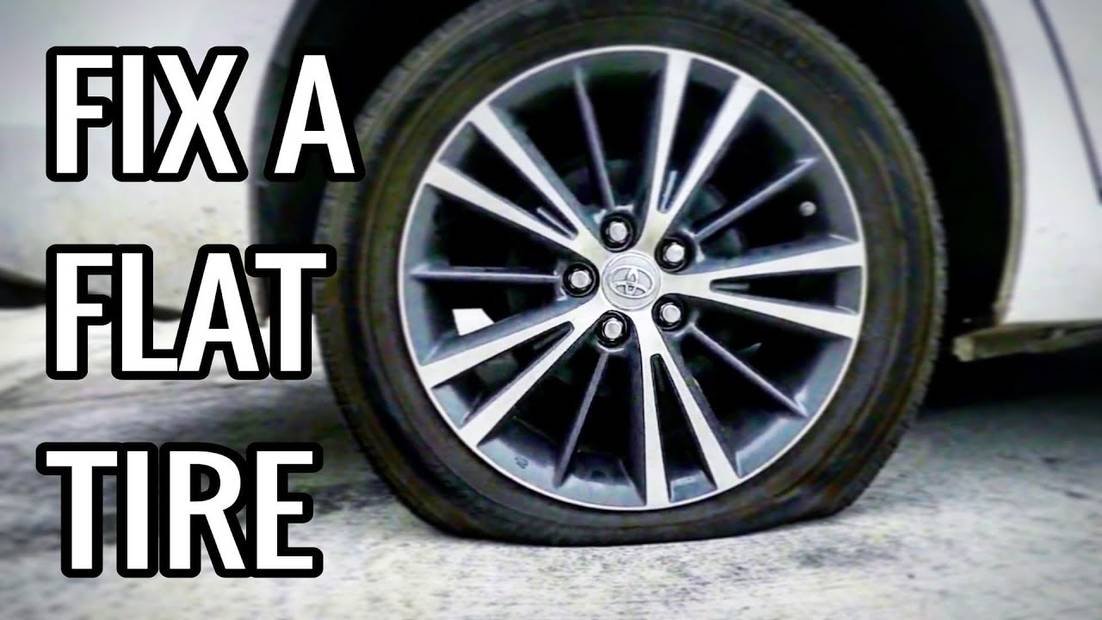 toyota corolla flat tire