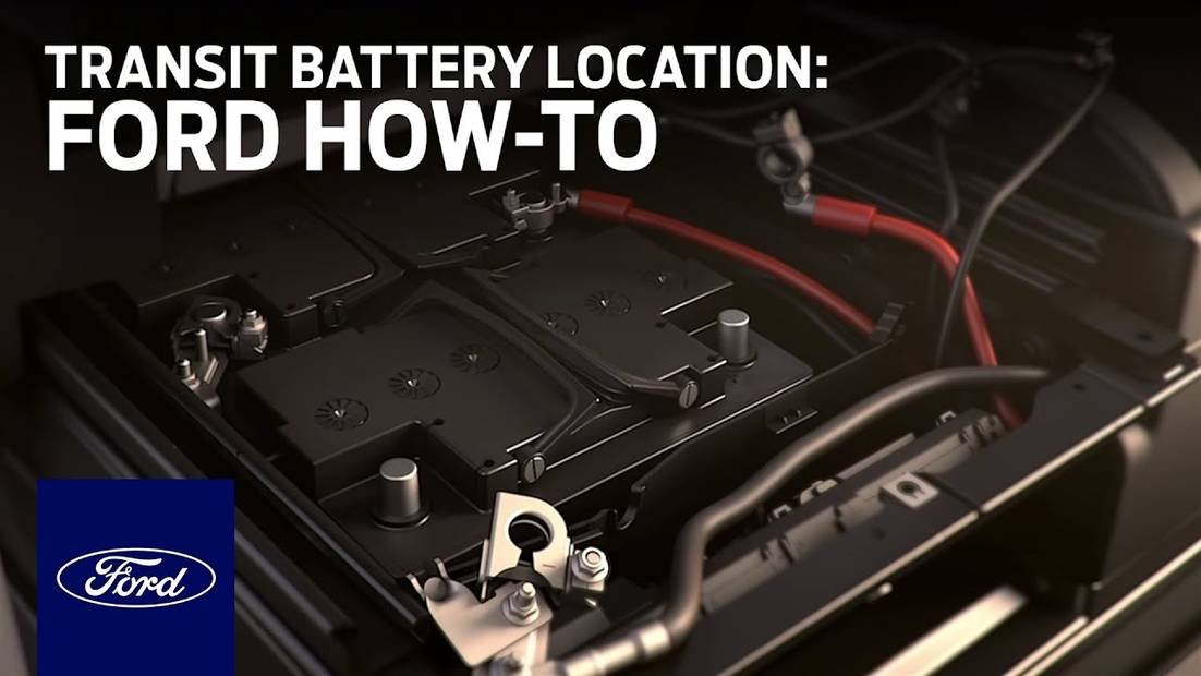ford transit battery location
